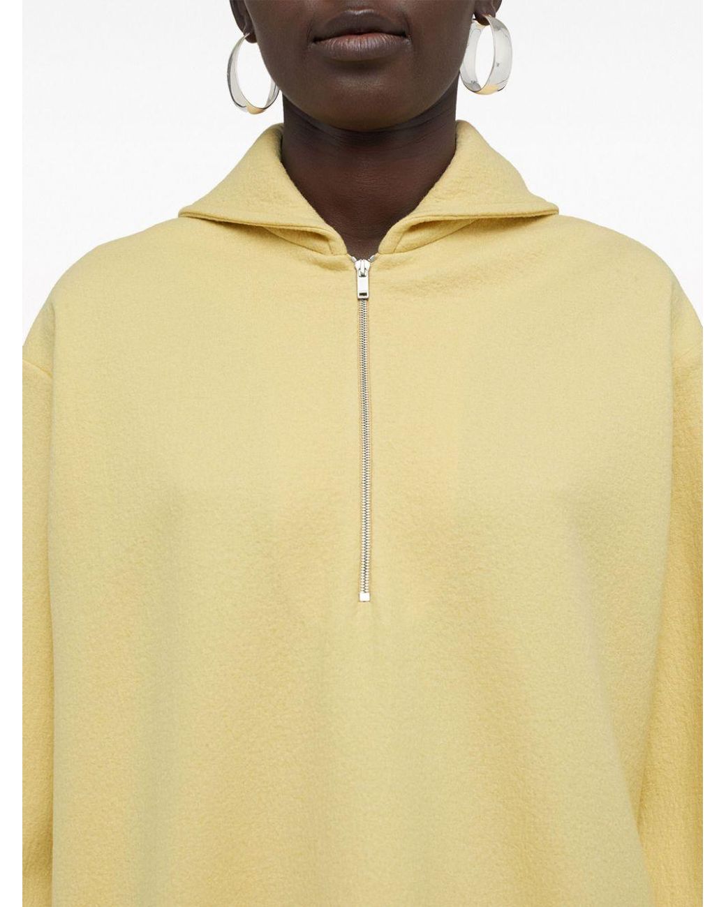 Jil Sander Yellow Long-Sleeve Sweater
