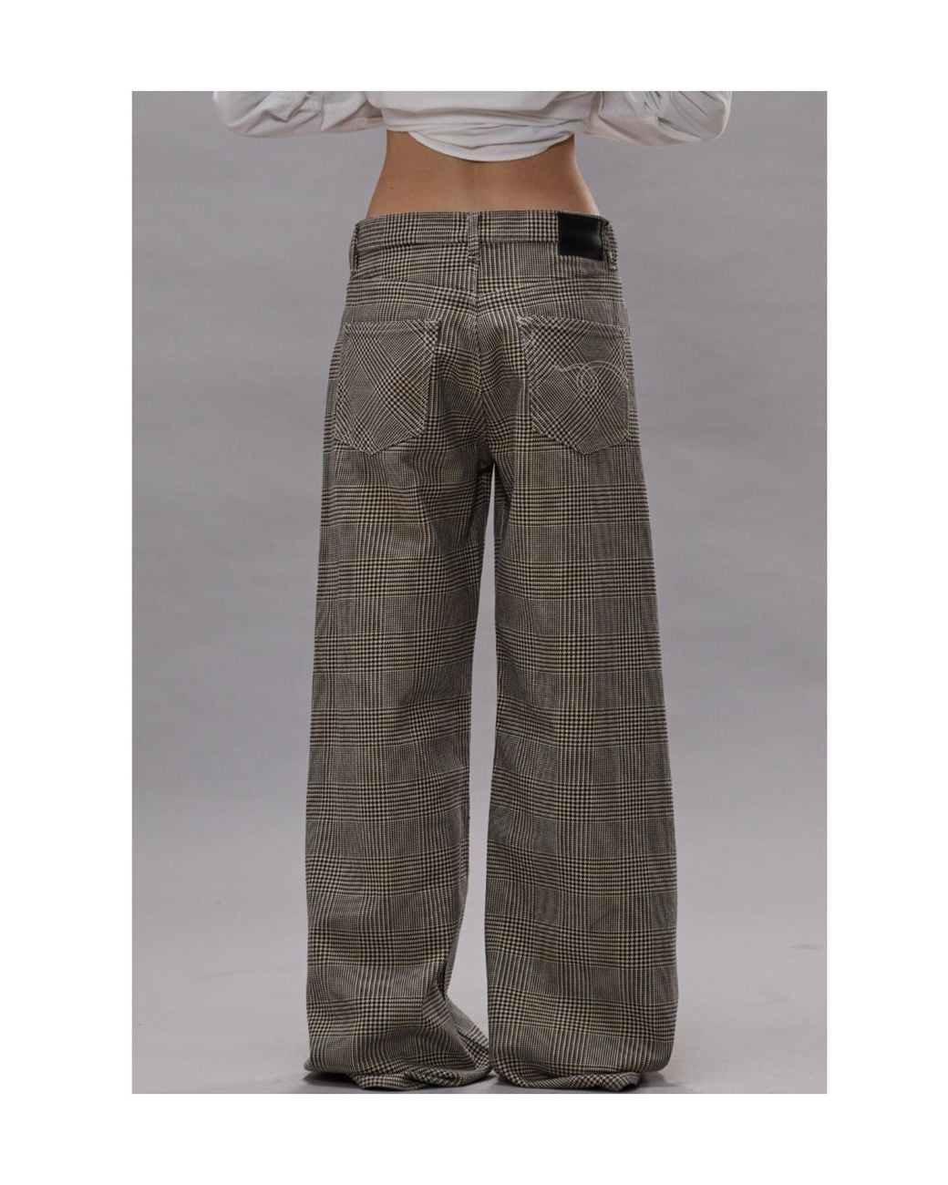 R13 Gray Relaxed Flared Leg Five Pocket Jean