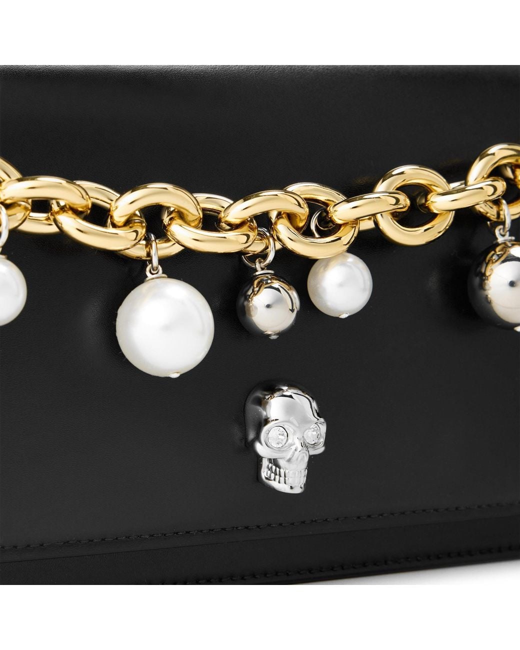 McQueen Black Mini Crossbody Bag