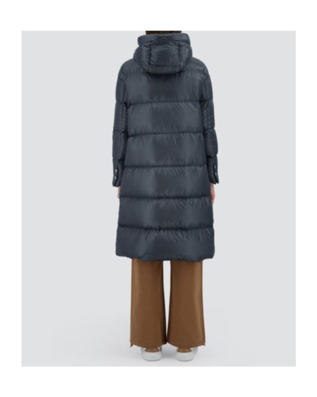Herno Blue Hooded Down Jacket