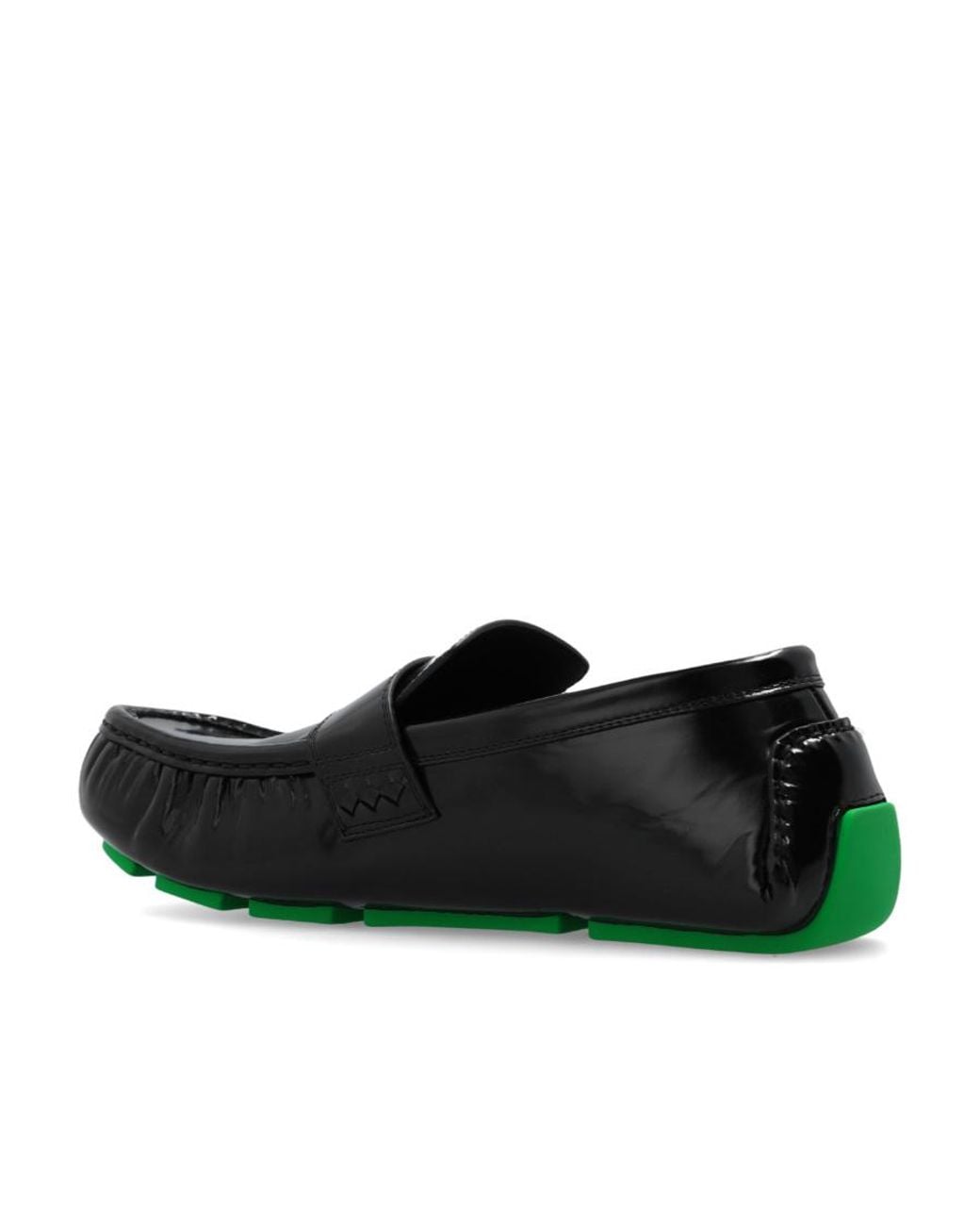 Bottega Veneta Black Logo Slip-On Sneakers for men