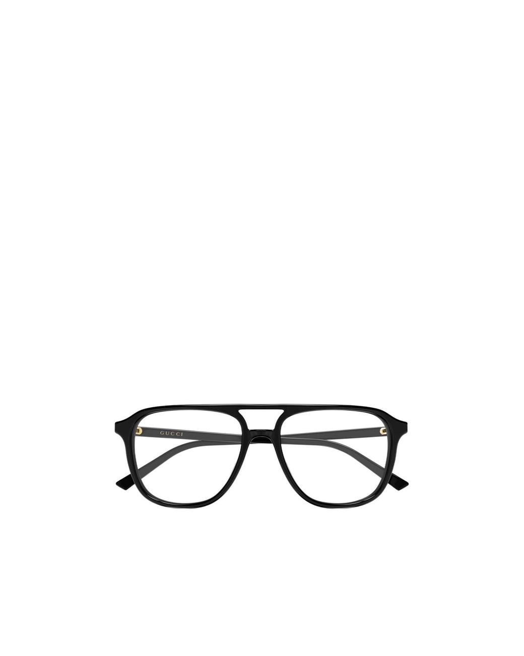 Gucci White Aviator Eyeglasses for men
