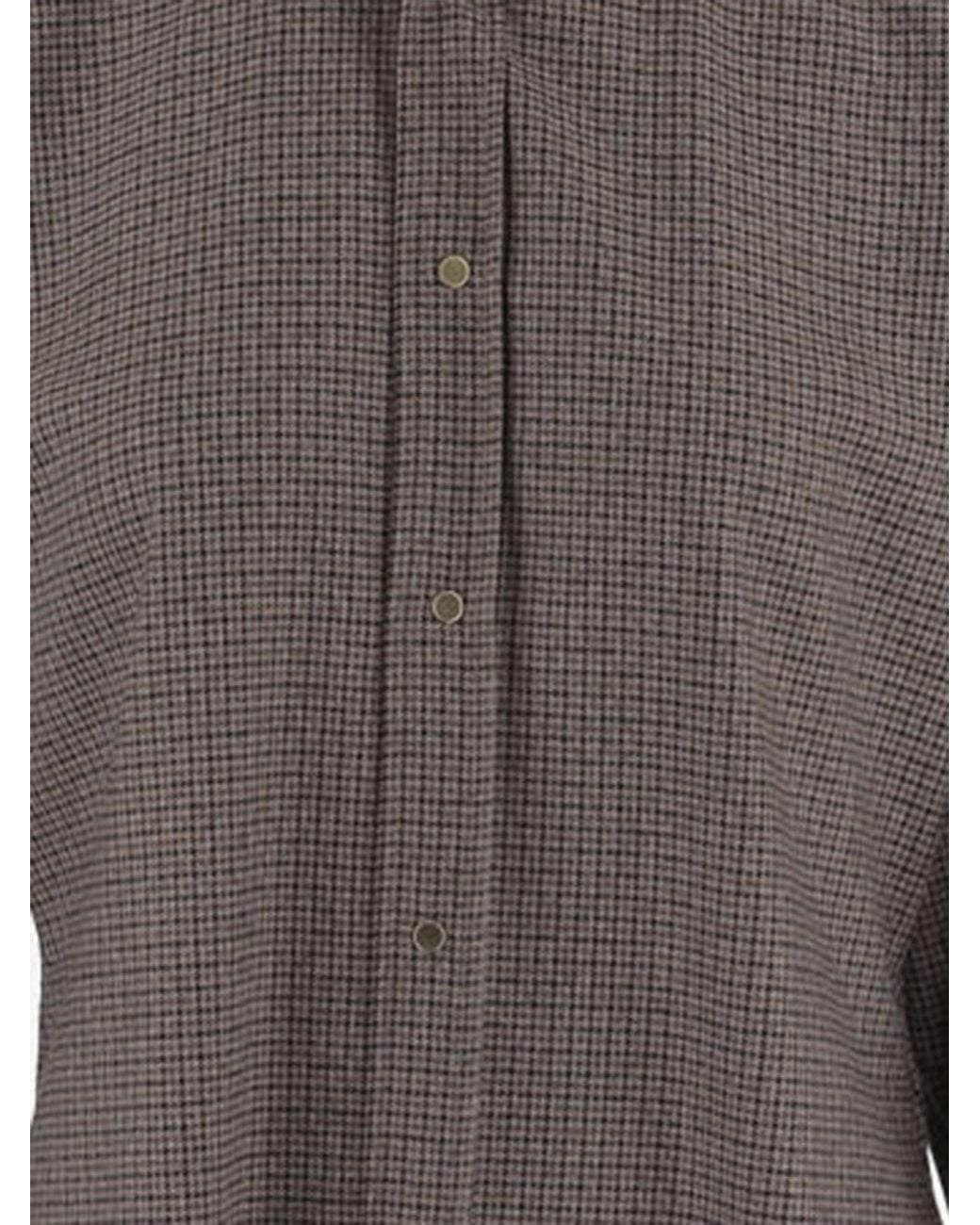 DARKPARK Gray Checked Button-Up Shirt