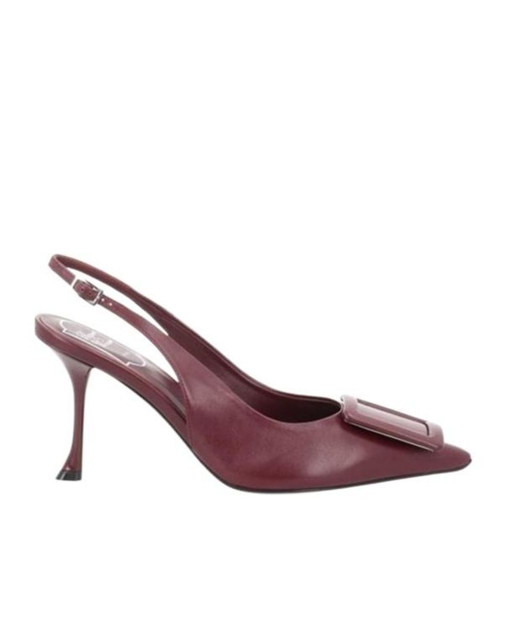 Roger Vivier Purple Pointed-Toe High-Heeled Sandals