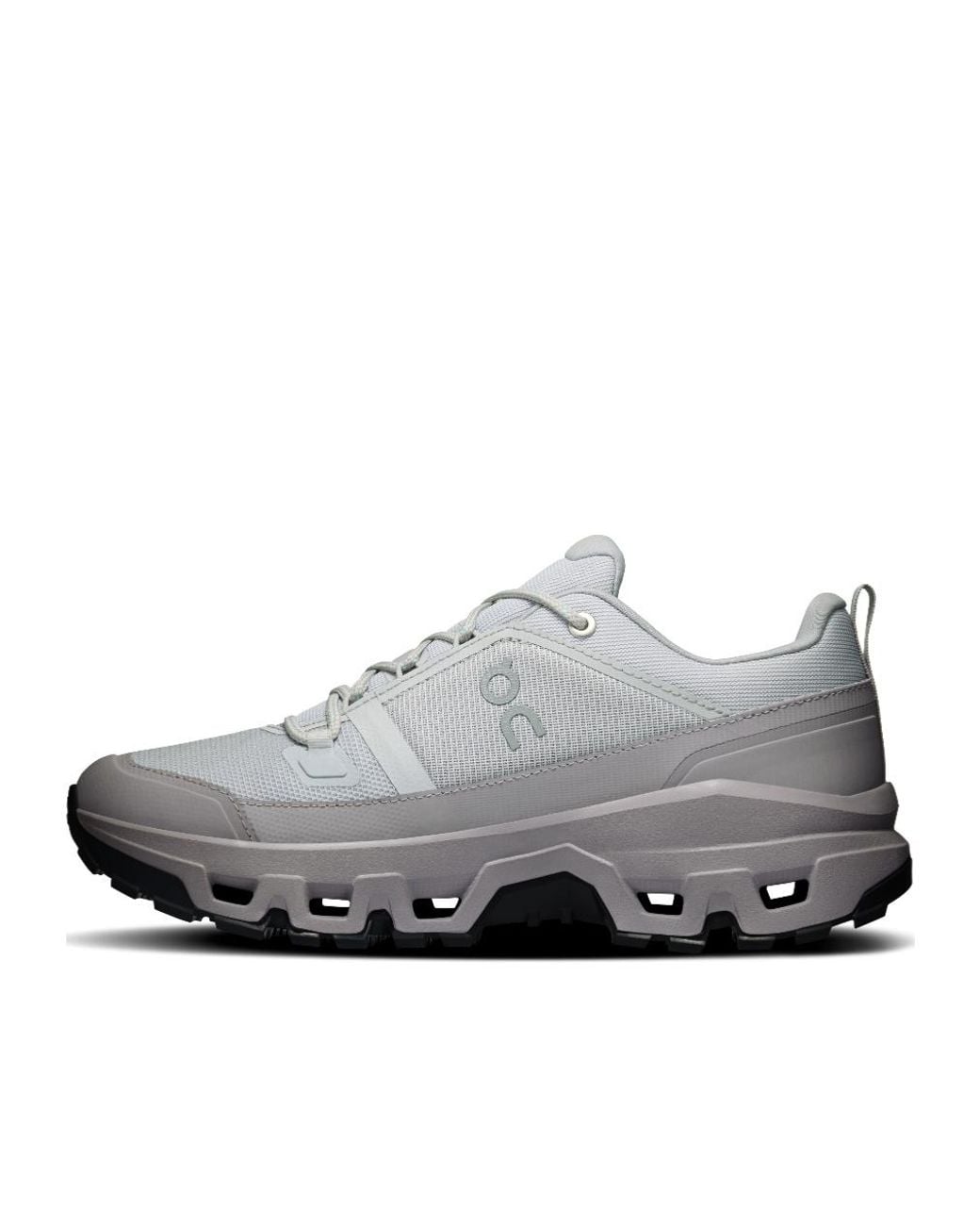 On Shoes Gray Cloudrock Low Waterproof Sneakers