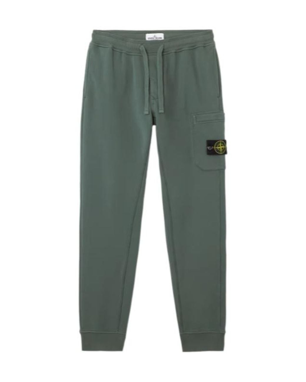 Stone Island Green Slim Fit Sweatpants for men