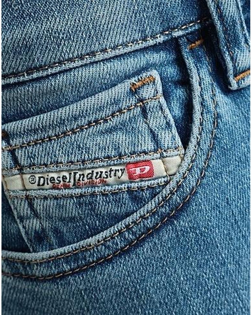 DIESEL Blue Mid-Waisted Jeans