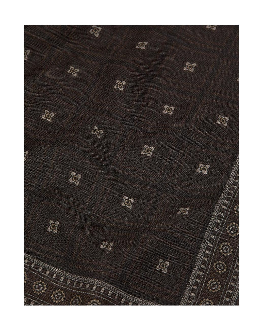 Loro Piana Black Henry 60 X 60 Foulard for men