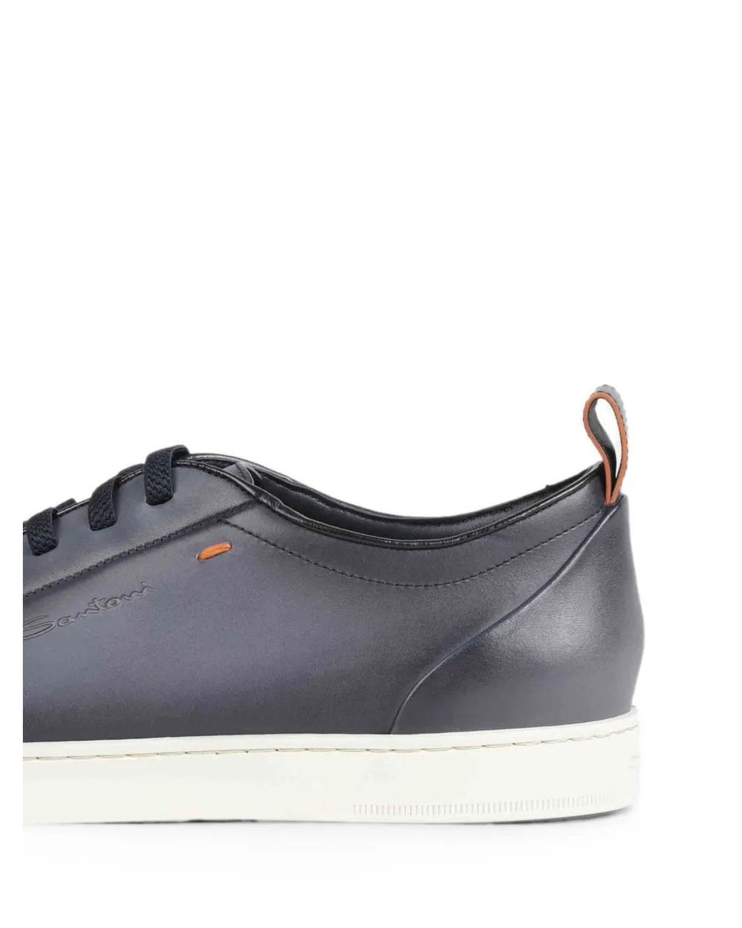 Santoni Blue Lace-Up Sneakers for men