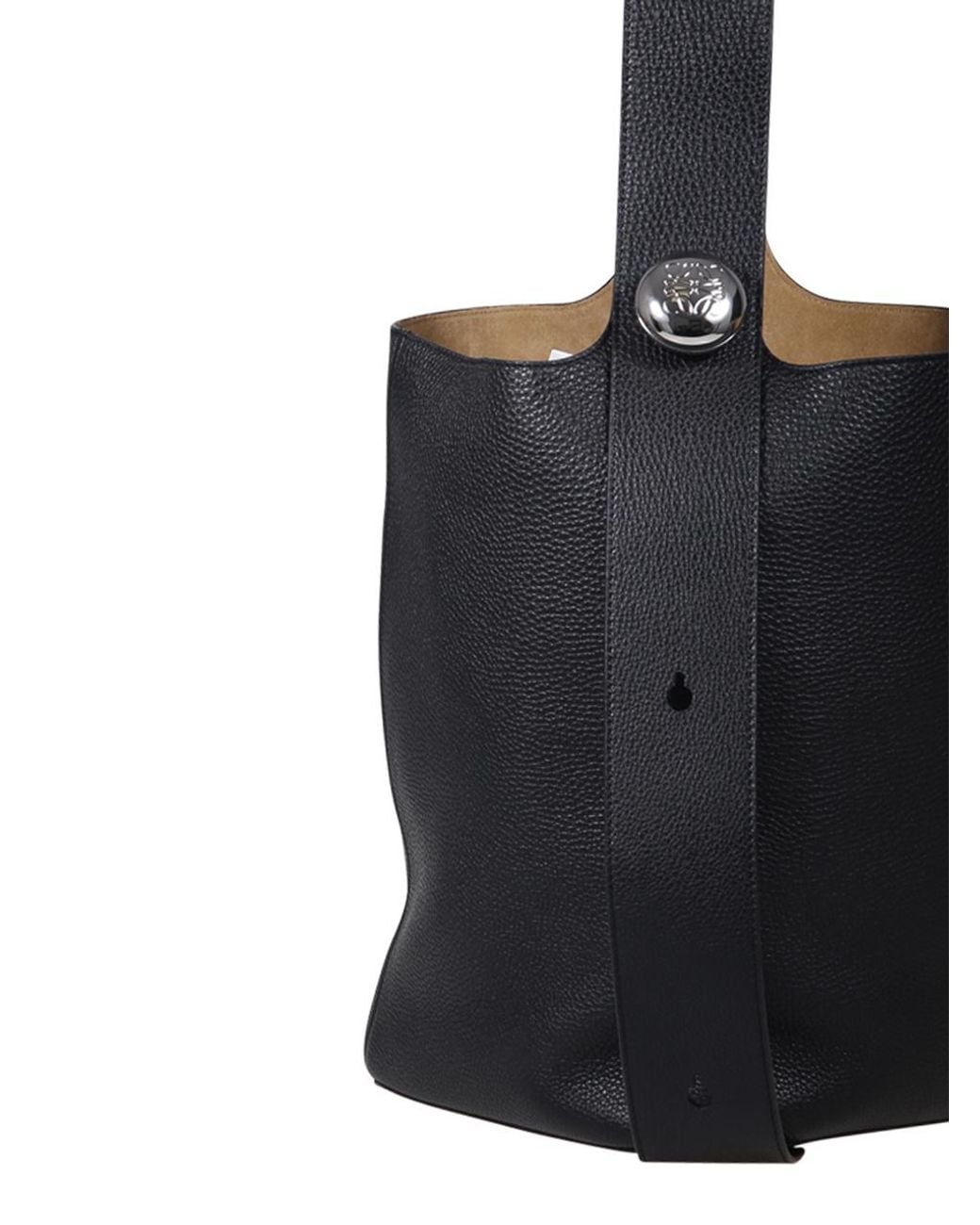 Loewe Black Top Handle Large Bucket Bag