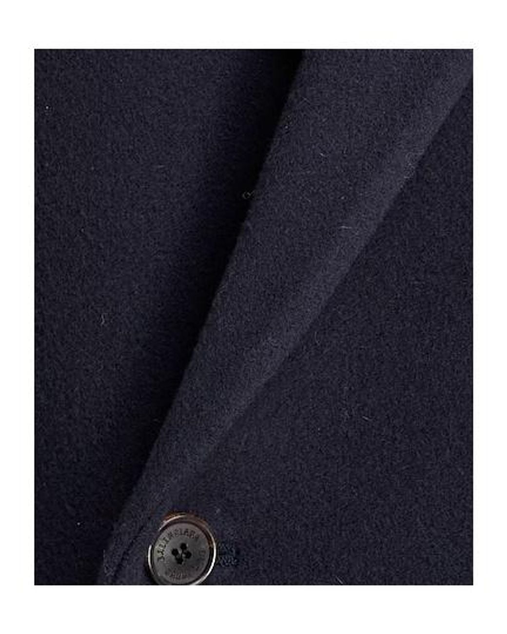 Balenciaga Blue Wool Double-Breasted Coat