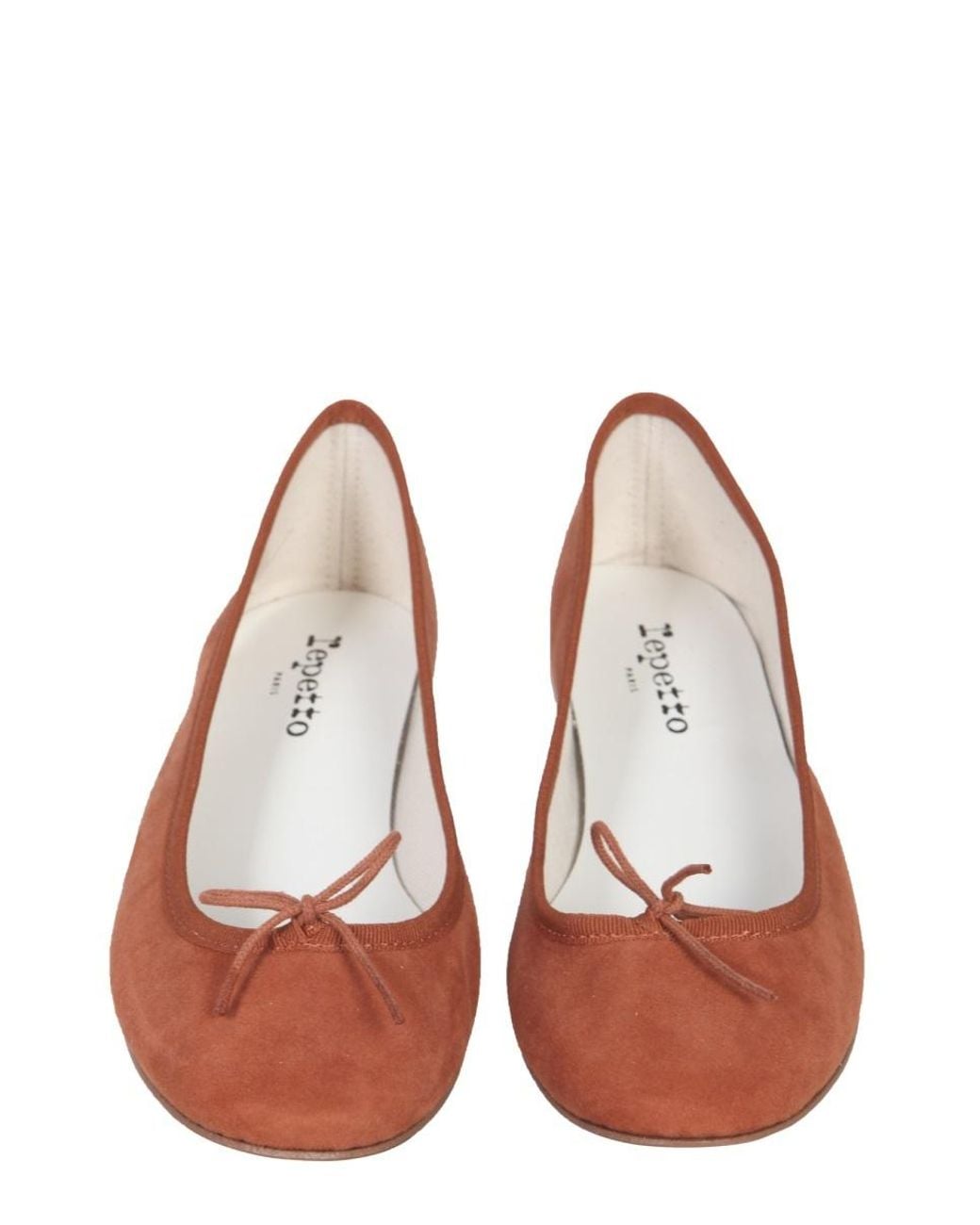 Repetto Brown Bow Design Flat Shoes