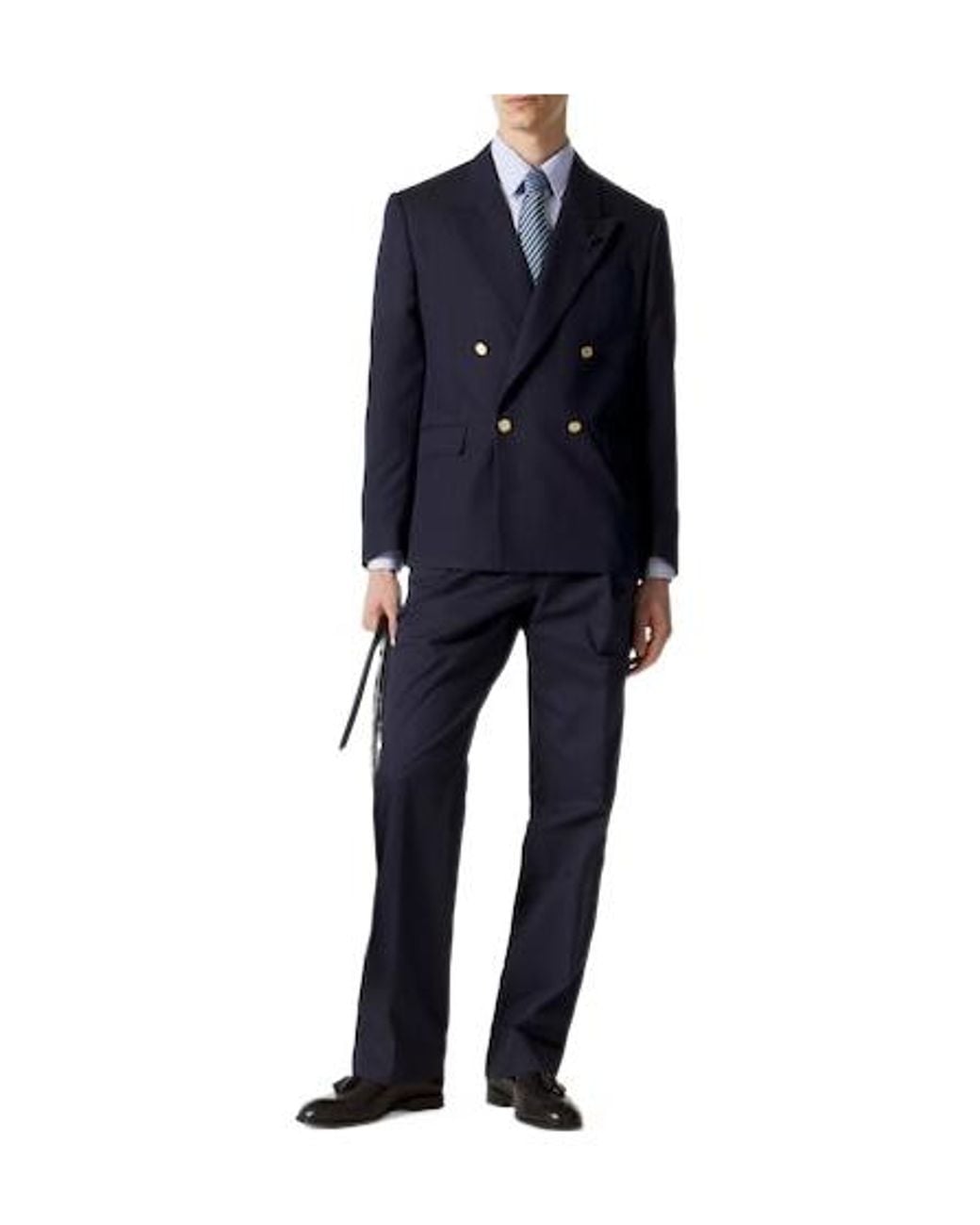 Lardini Blue Silk Blazer for men