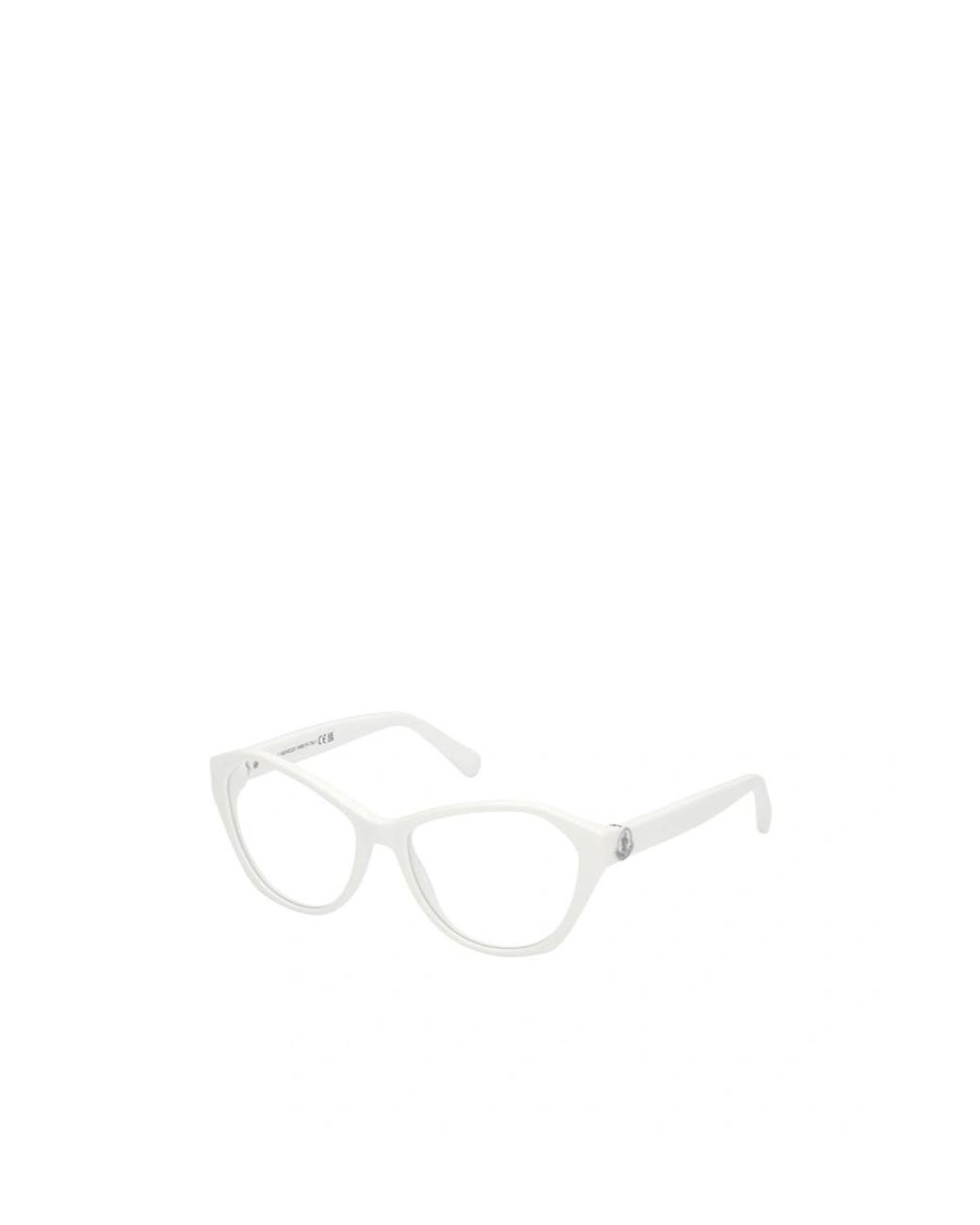 Moncler White Eyewear Cat-Eye Frame Glasses