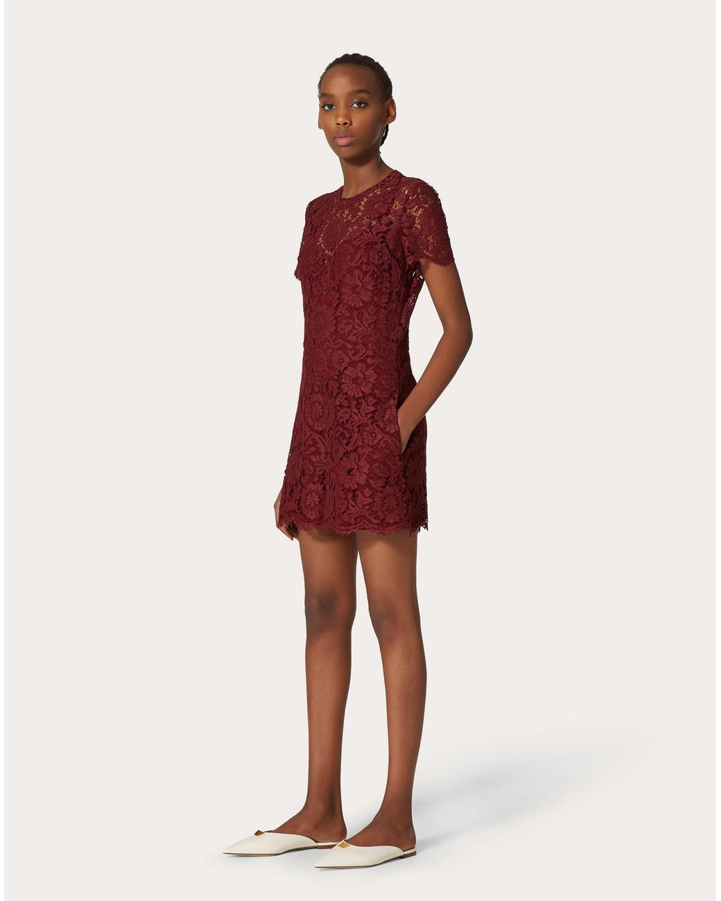 Valentino Red Lace Dress