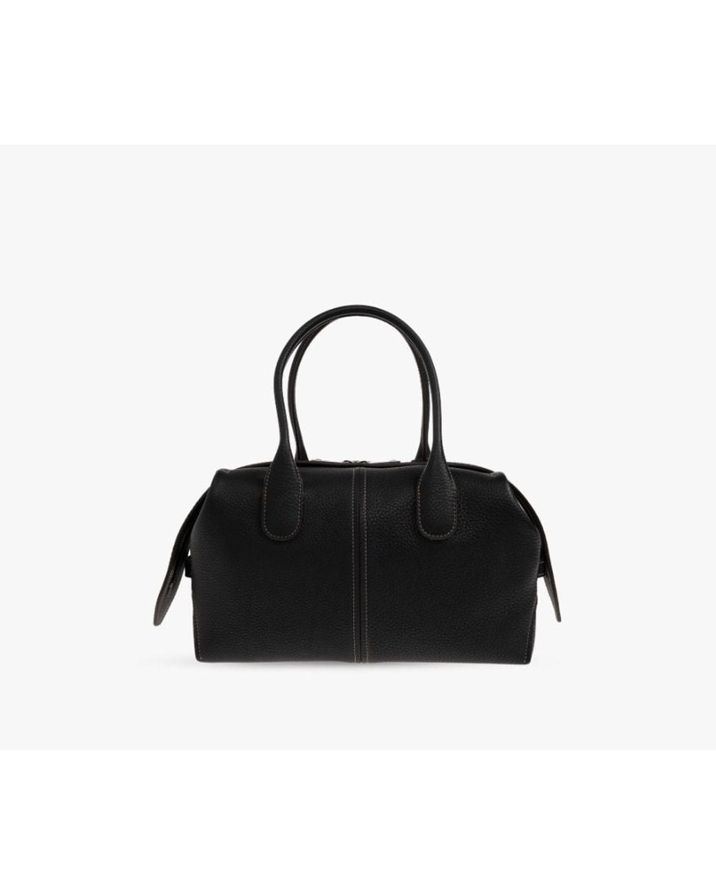 Tod's Black Logo Embossed Tote Bag