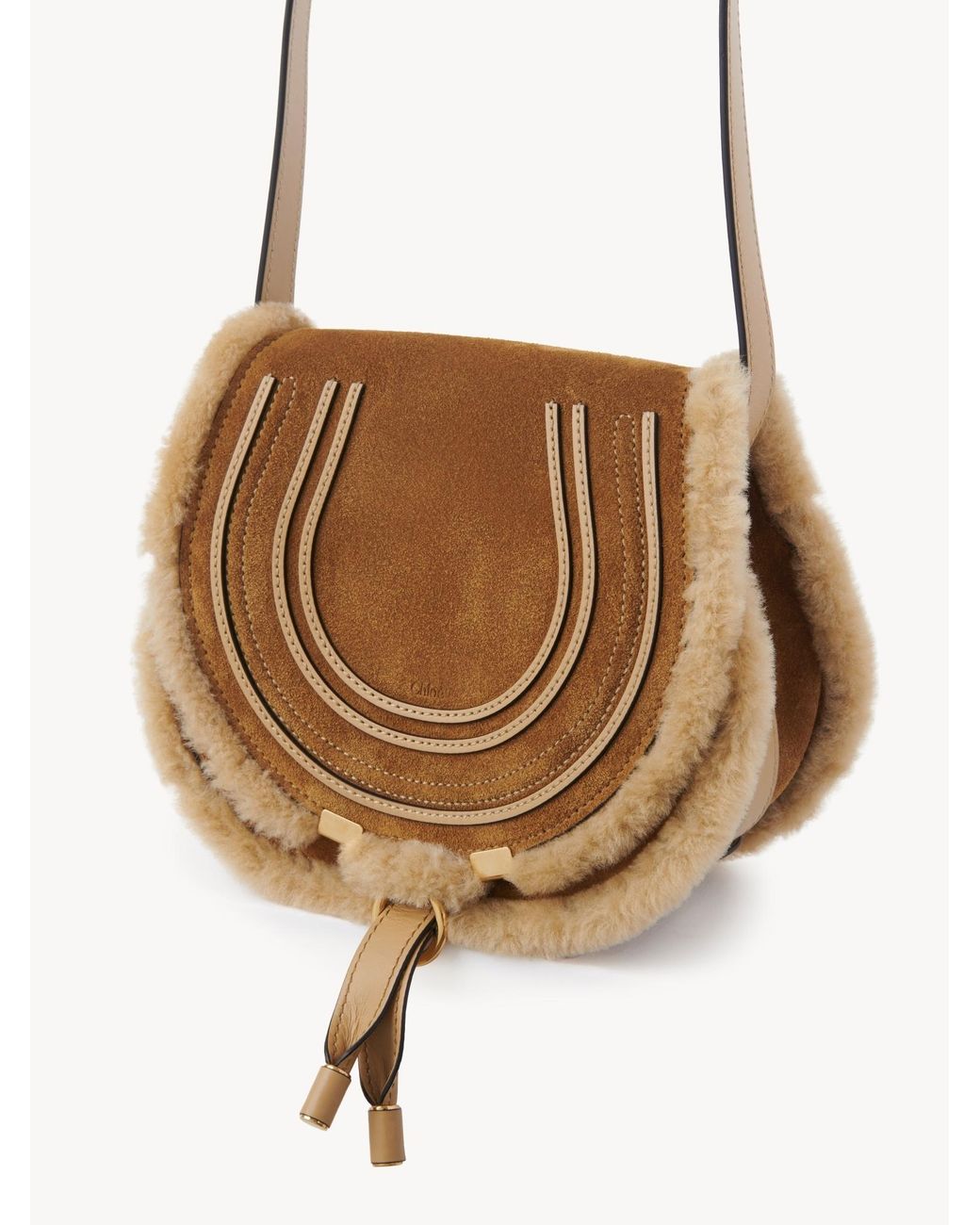 Chloé Brown Chloé Medium Marcie Saddle Bag