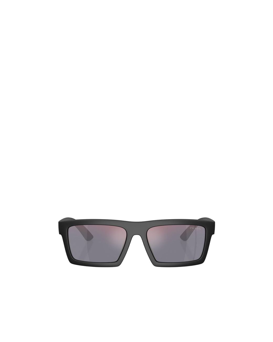 Prada Linea Rossa White Prada Eyewear Rectangular Frame Sunglasses for men