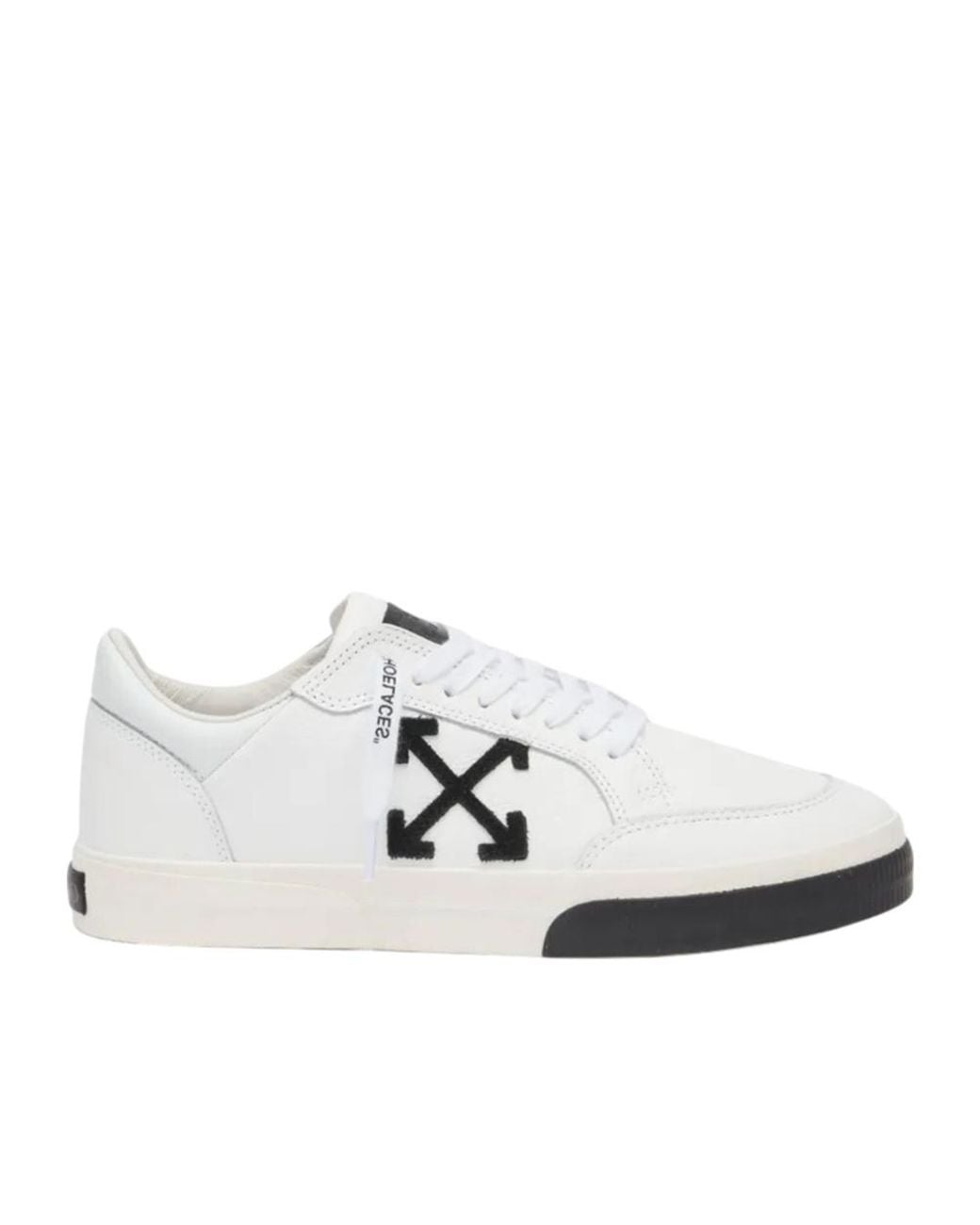 Off-White c/o Virgil Abloh White New Low Vulcanized Lace-Up Sneakers