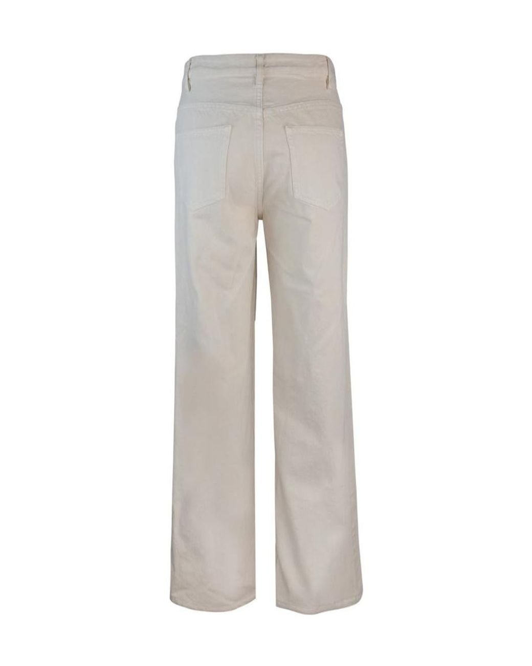 A.P.C. Gray Elisabeth Button Detailed Wide Leg Jeans