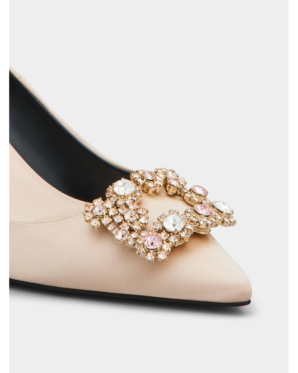 Roger Vivier Natural Efflorescence Embellished Pointed-Toe Pumps
