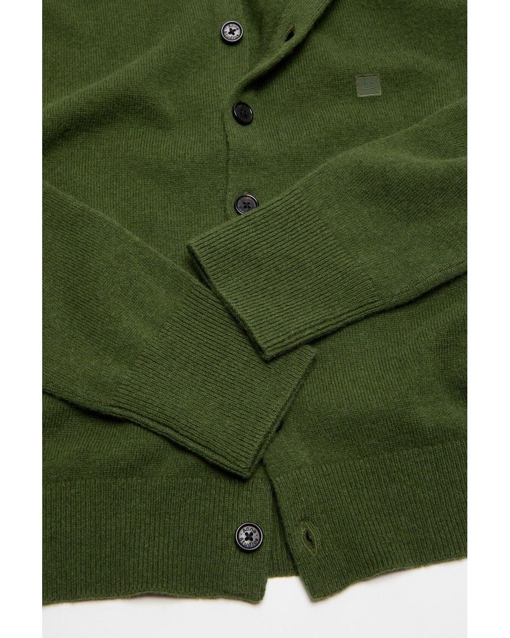 Acne Green Buttoned Cardigan