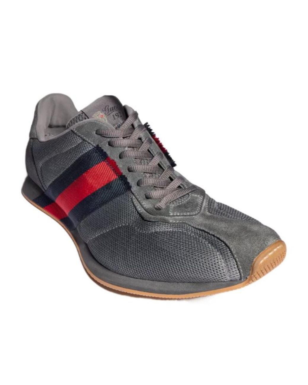 Gucci Blue Tempo Web Low-Top Sneakers for men