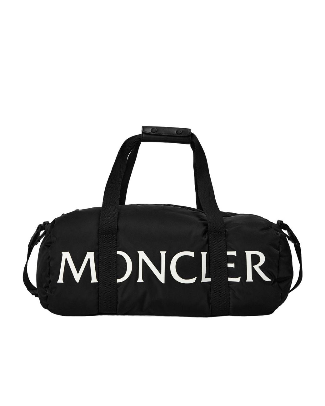 Moncler Black Waterproof Drawstring Handbag for men