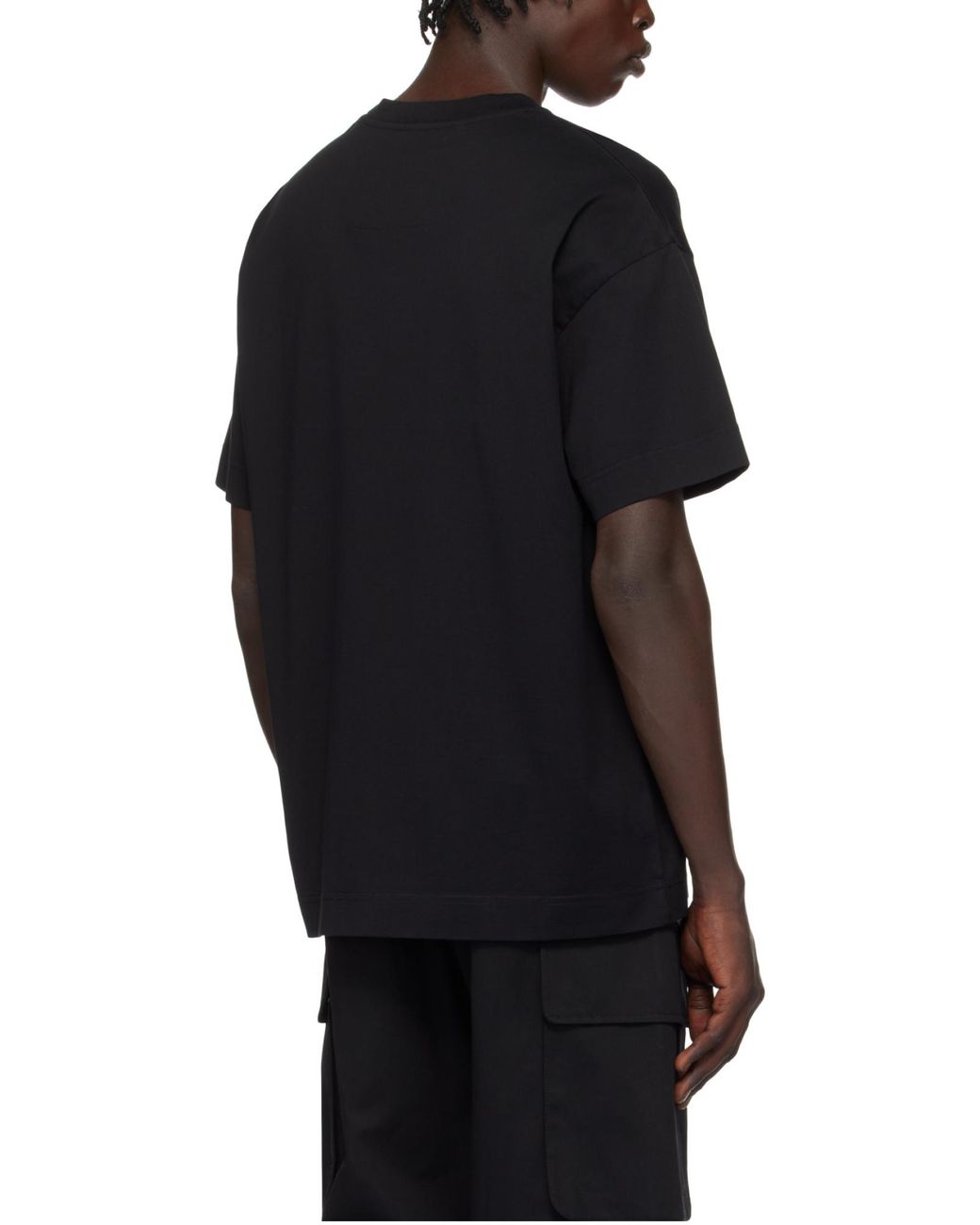 Givenchy Black Logo Embossed Crewneck T-Shirt for men