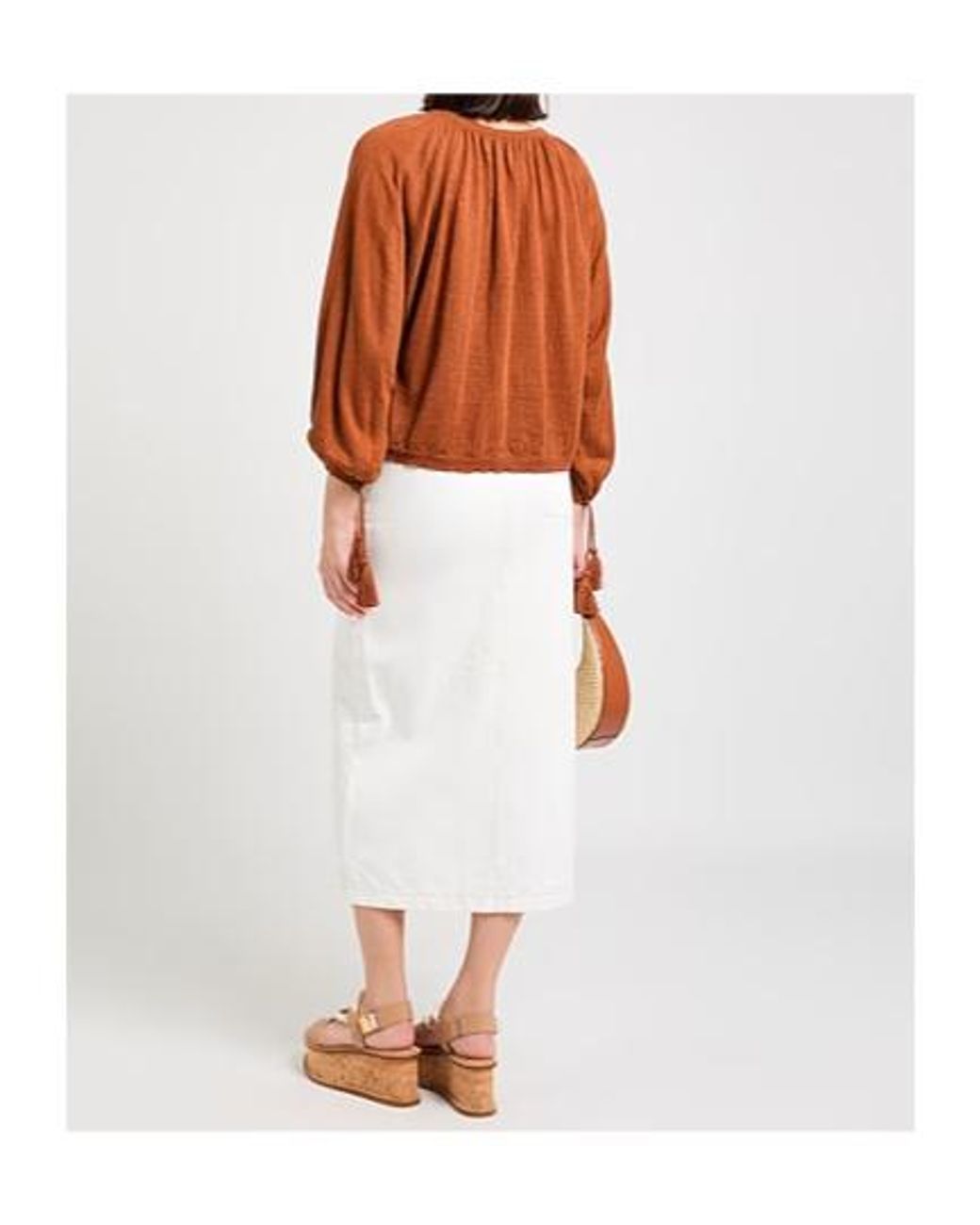 Max Mara Brown Tie Shirt