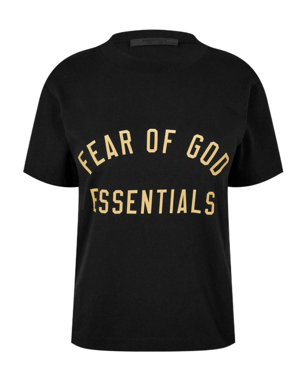 Fear Of God Black Logo Print T-Shirt