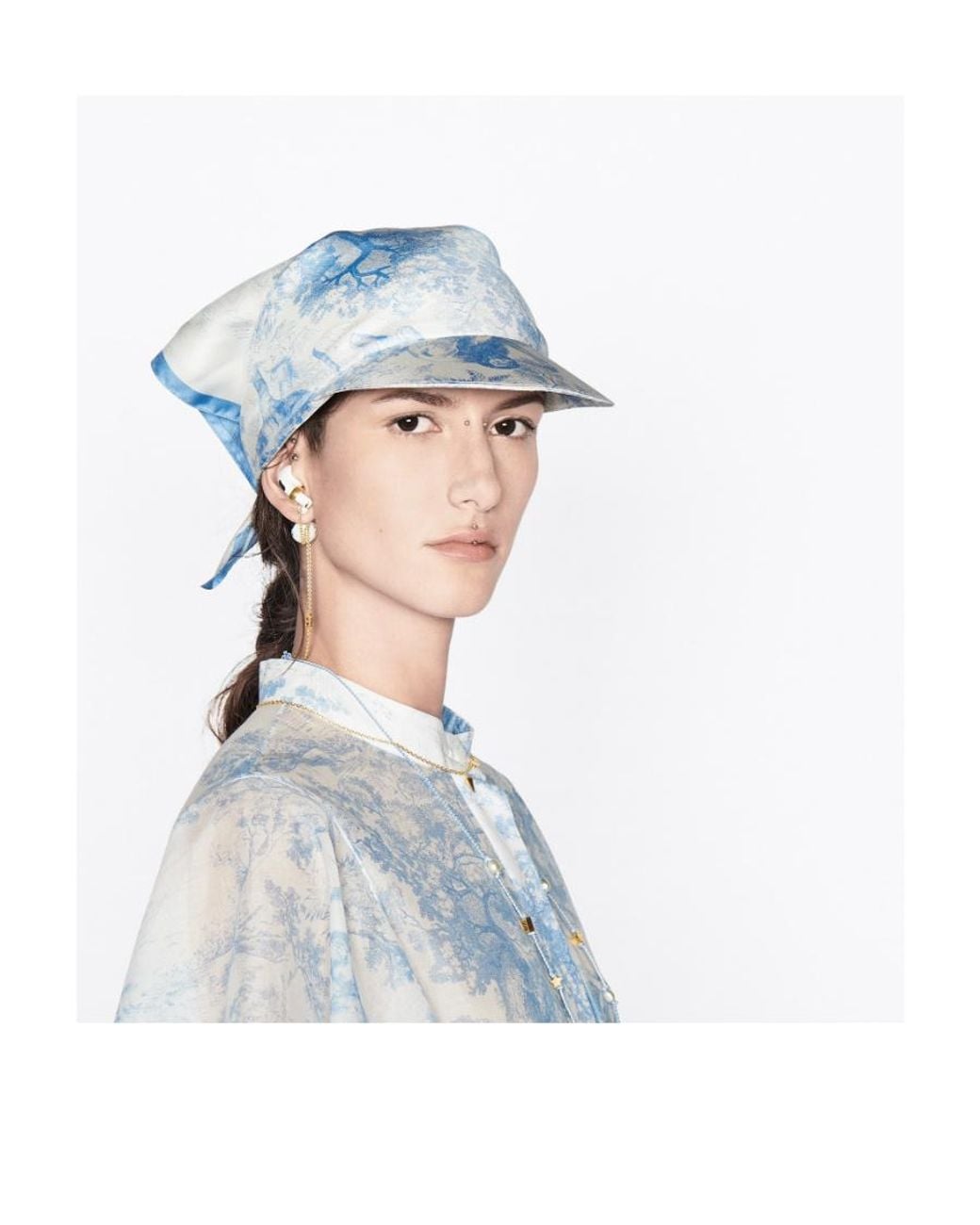 Dior Blue Toile De Jouy Sauvage Hat