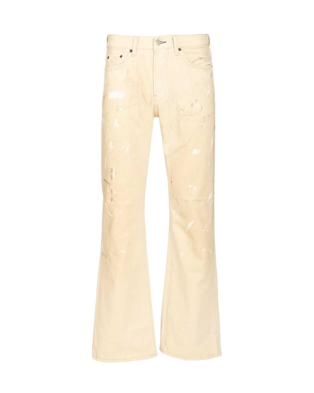 Acne Natural Logo Patch Jeans for men