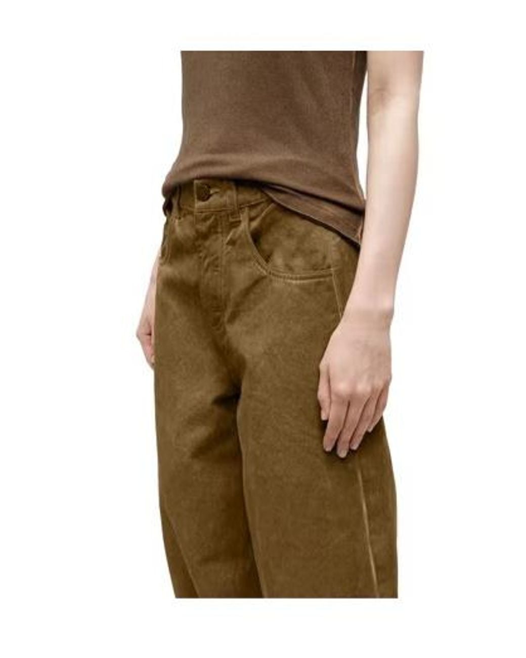 Uma Wang Green Casual Pants With Belt Loops