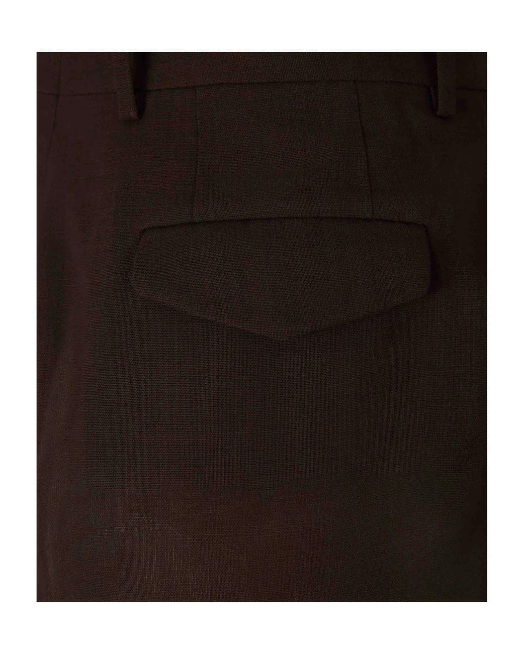 Tom Ford Brown Wide-Leg Pleated Wool Trousers