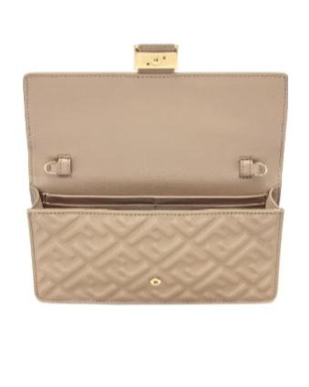 Fendi Metallic Baguette Small Shoulder Bag
