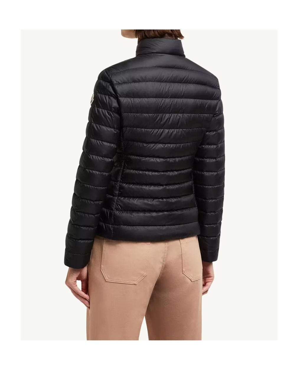 Moncler Black Quilted Zip-Up Jacket