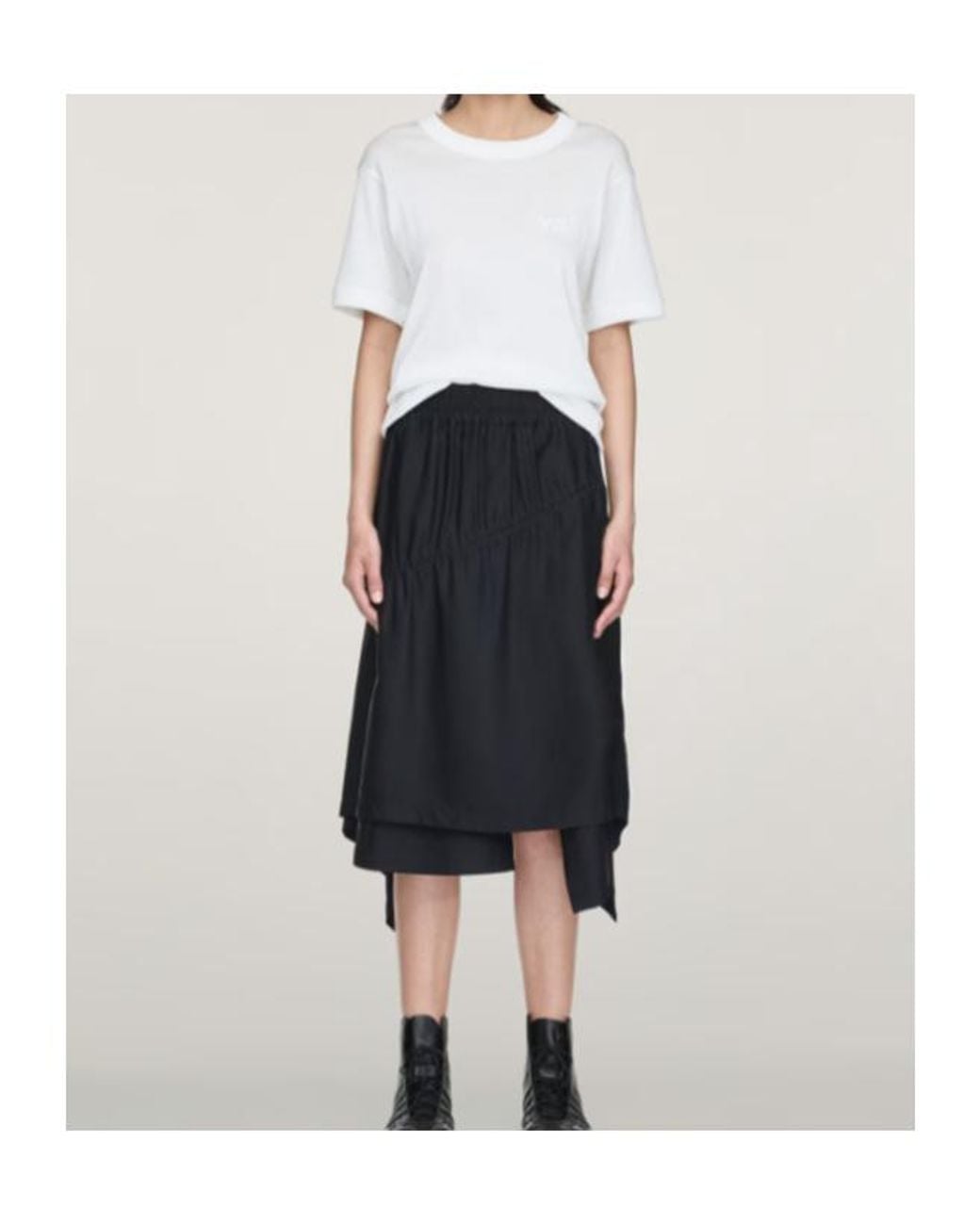 Y-3 White Slim Short Sleeved T-Shirt for men
