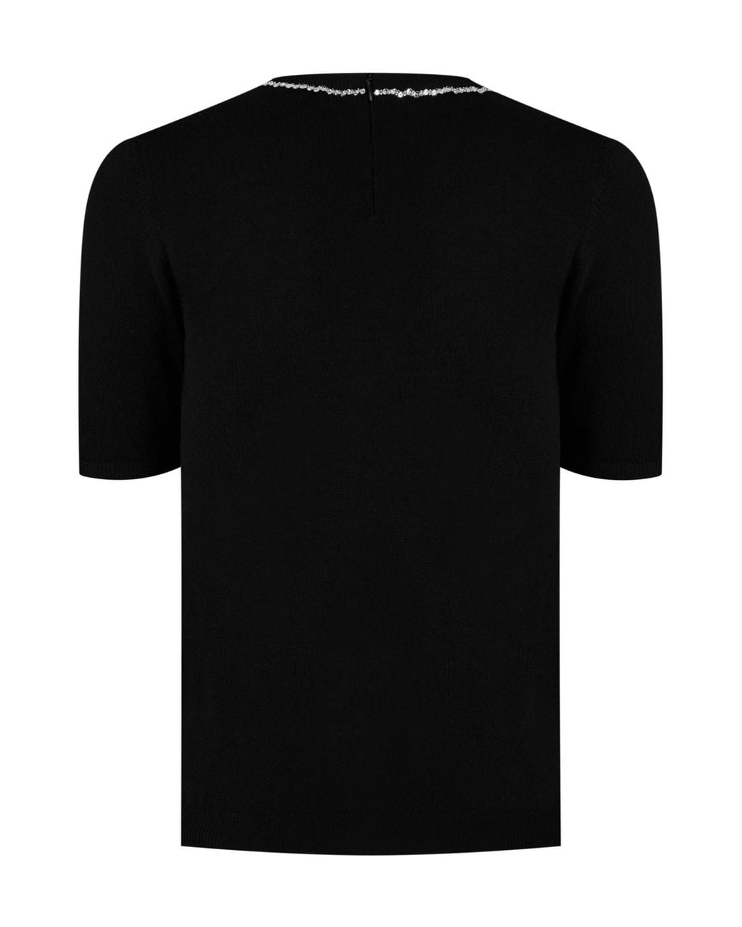 Valentino Black Fitted Short-Sleeved Shirts