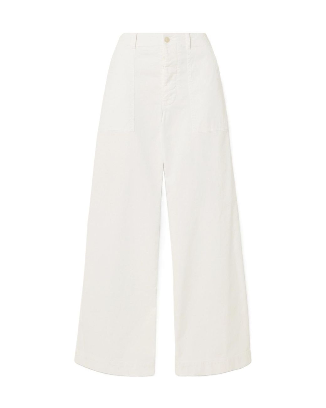 Nili Lotan White Leon Straight-Leg Track Pants