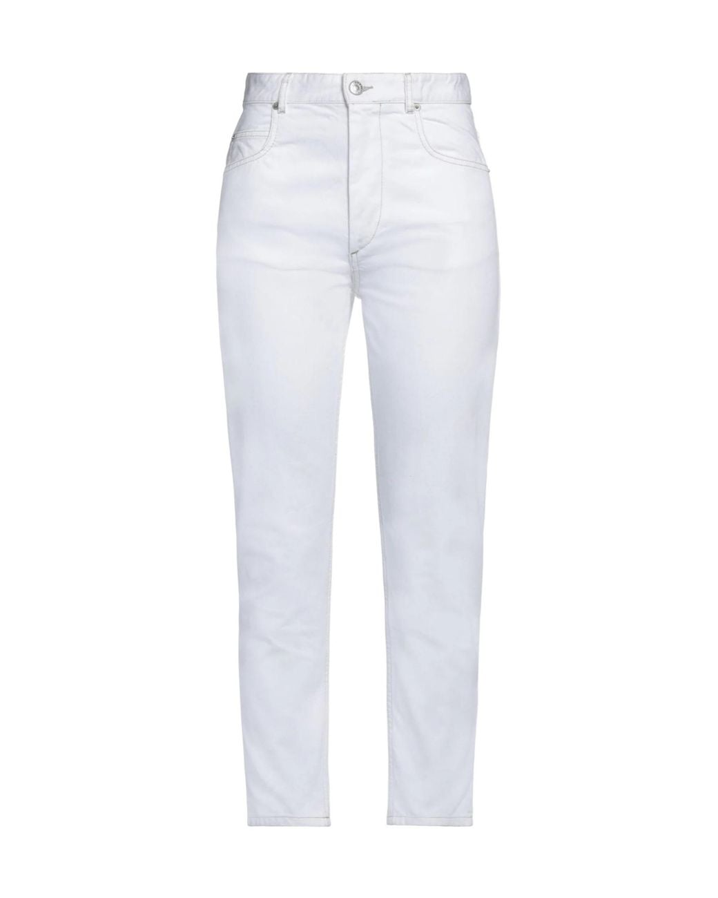 Isabel Marant White Slim-Fit Jeans