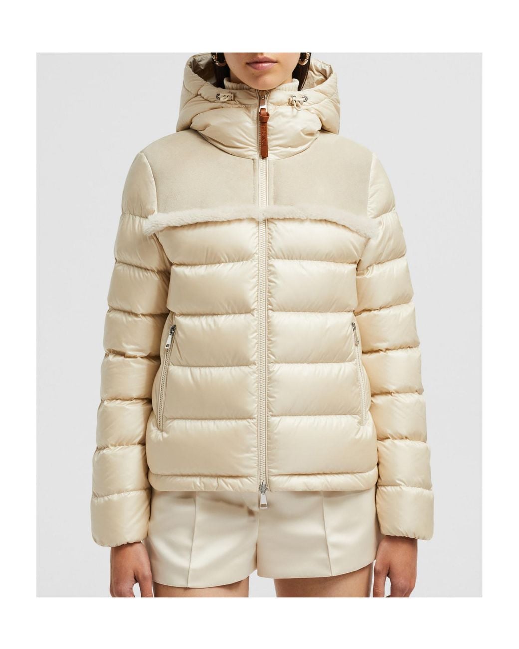 Moncler Natural Beauvais Short Down Jacket