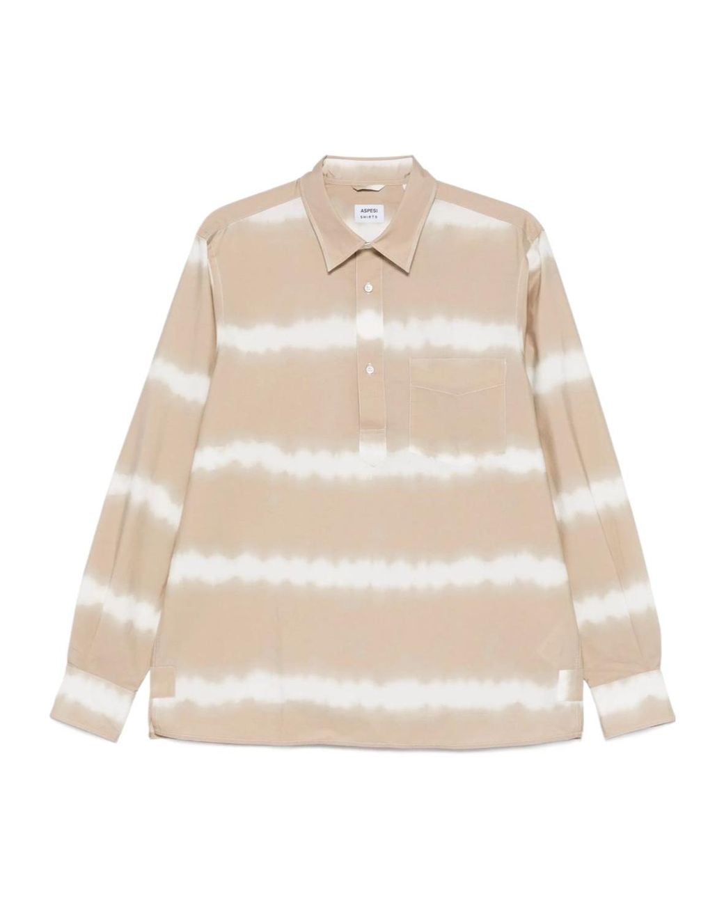 Aspesi Natural Printed Detail Polo Shirt for men