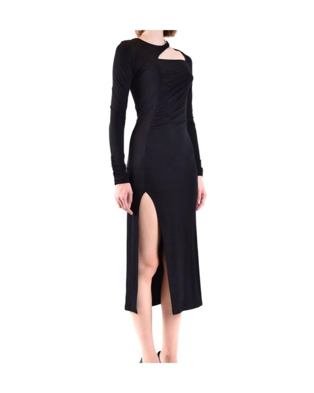 Dondup Black Long Sleeve Dress