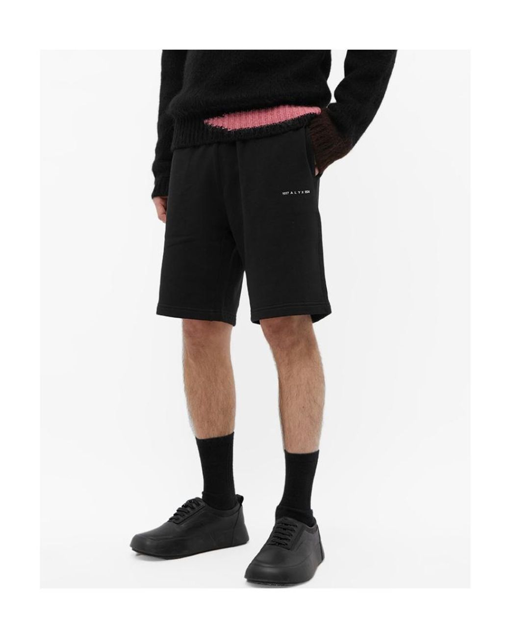 1017 ALYX 9SM Black 1017 9Sm Logo Printed Drawstring Shorts for men