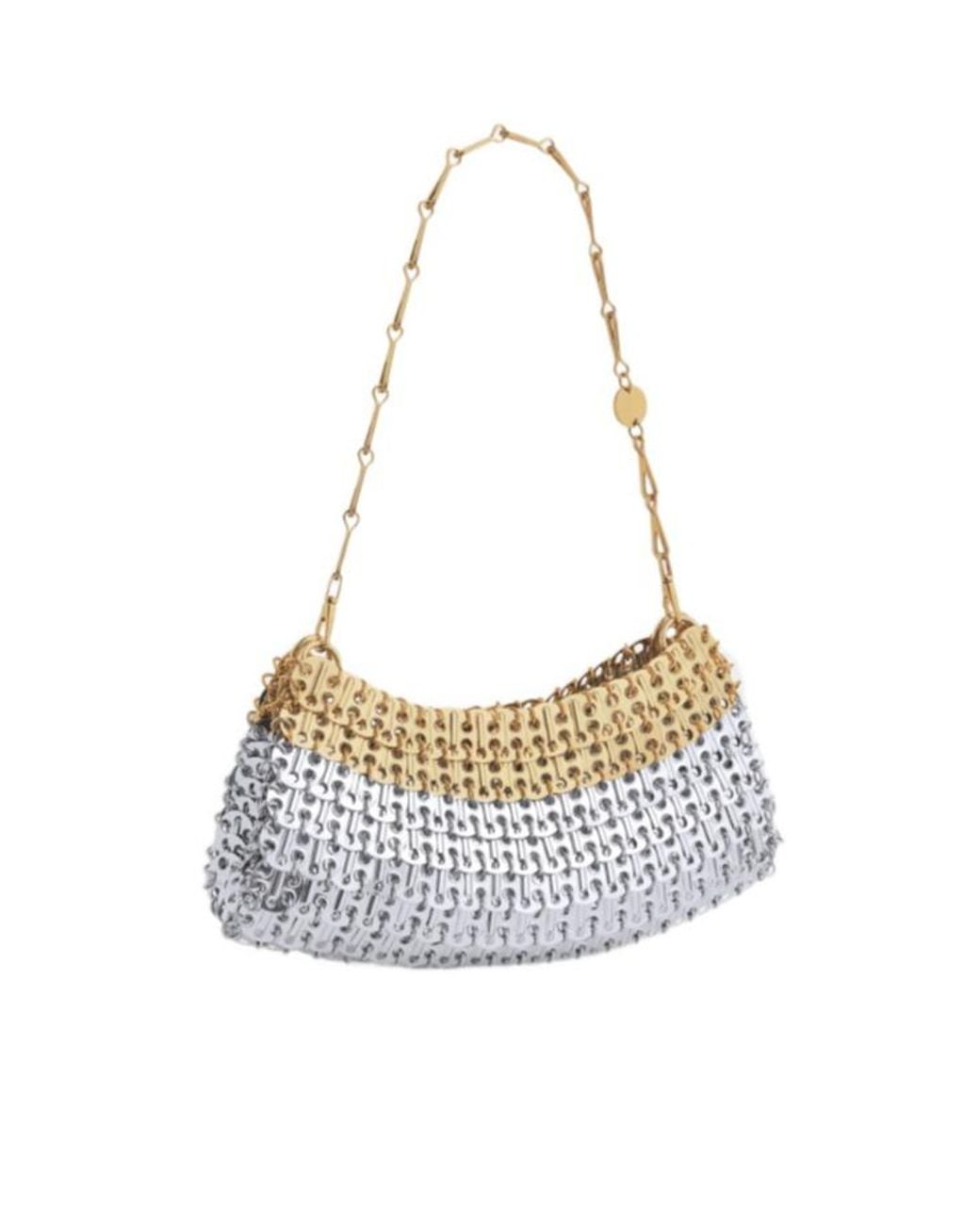 Rabanne White Rabanne 1969 Skyline Chain Clutch Bag