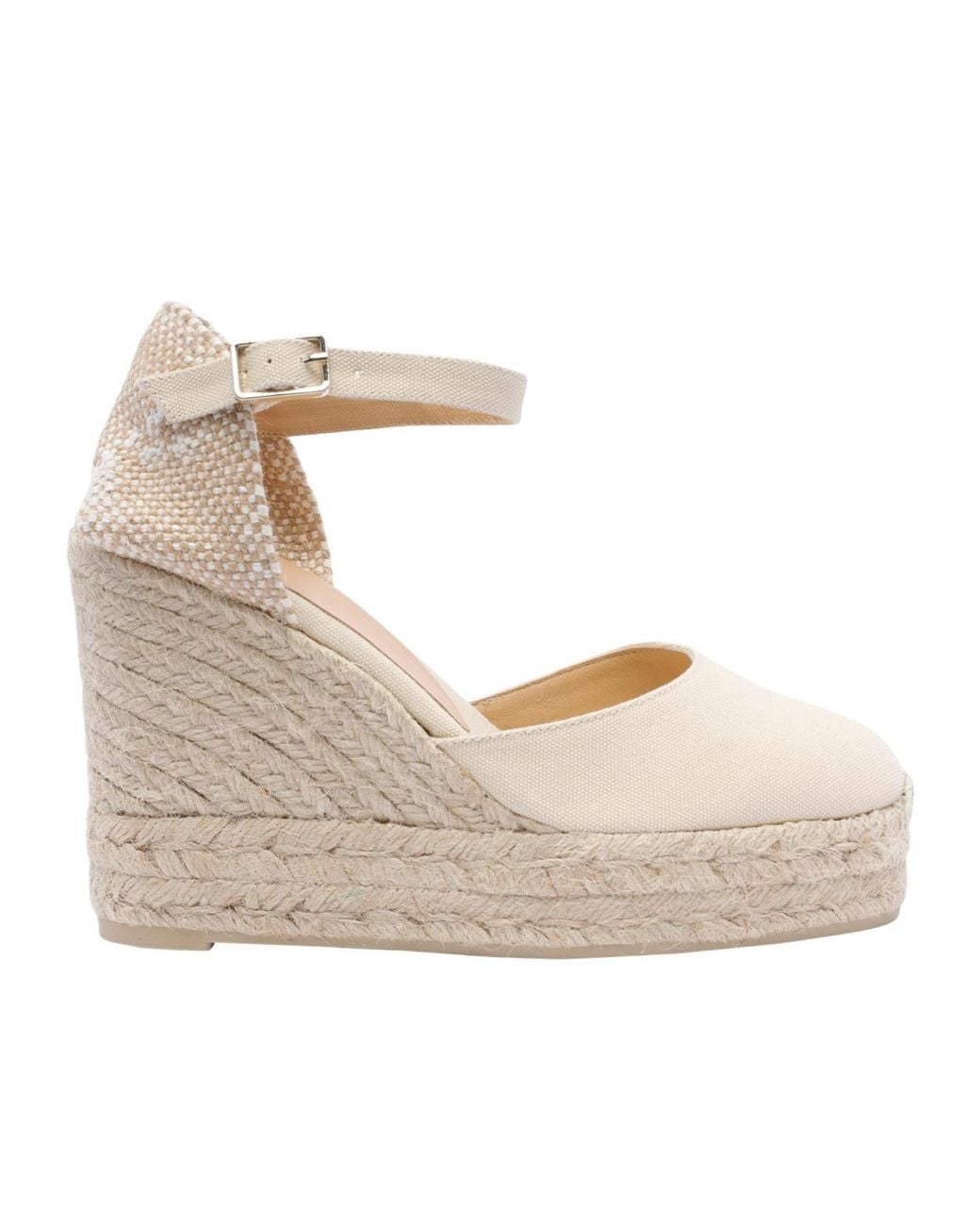 Castaner Metallic Castañer Carol Buckeld Wedge-Heel Espadrilles