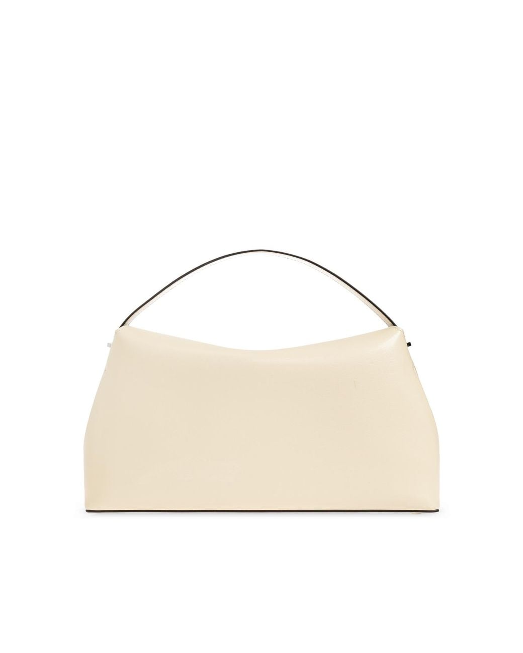 Totême  Natural T-Lock Leather Top Handle Camel
