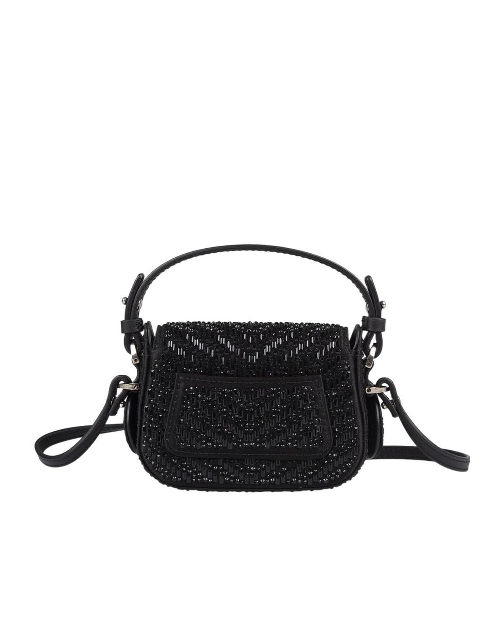 Ermanno Scervino White Crystal Mini Shoulder Bag