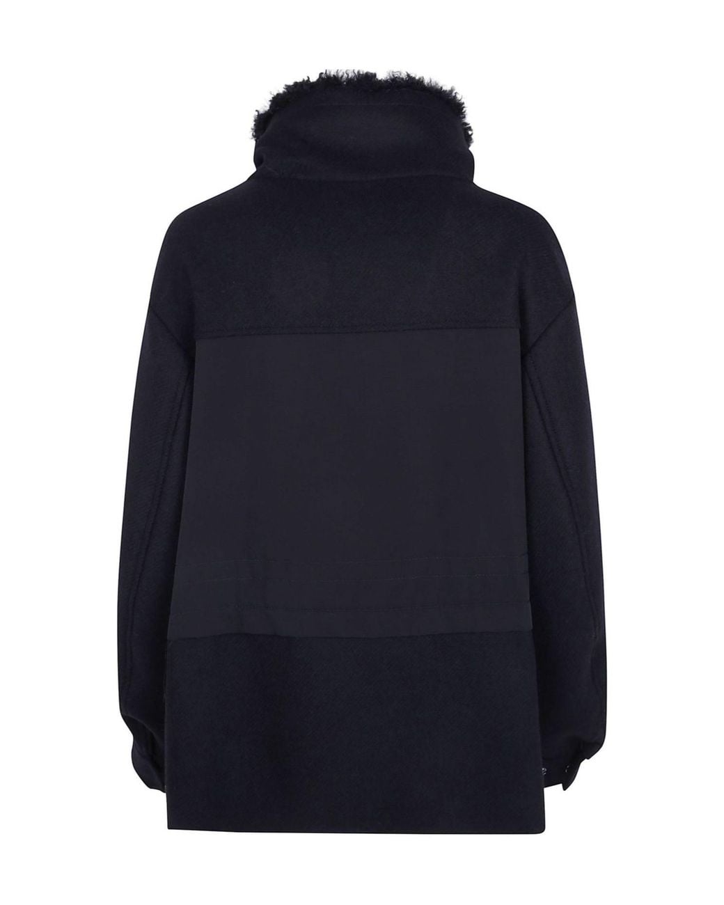 Mantu Blue Hooded Peacoat Coat